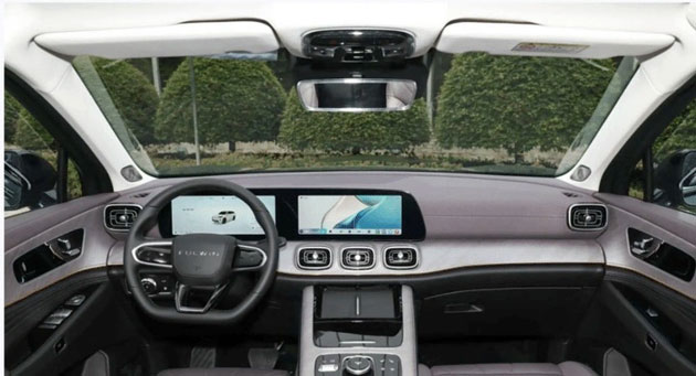 Nội thất Chery Fulwin T10 được thiết kế với táp lô tối giản 