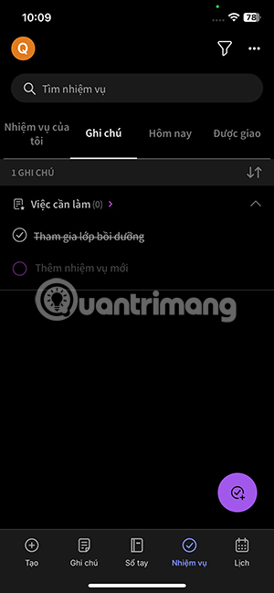 Công việc hoàn thành