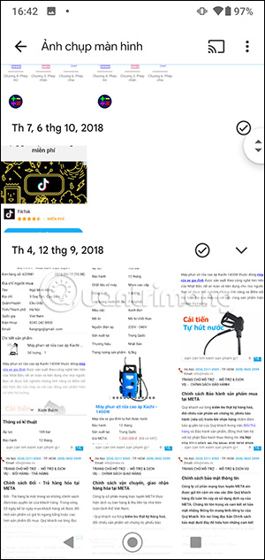 Xem ảnh chụp màn hình trên Google Photos