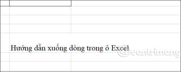 Xuống dòng trong Excel để nối chuỗi