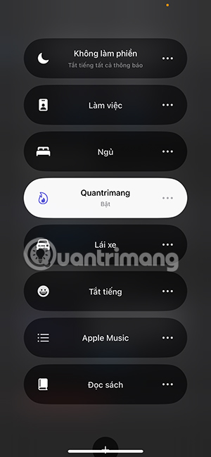 Bật chế độ Tập trung iPhone