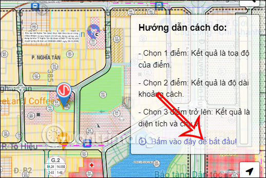 Đo khoảng cách, diện tích