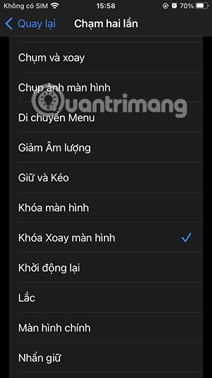 Bật khóa xoay màn hình iPhone qua nút Home ảo