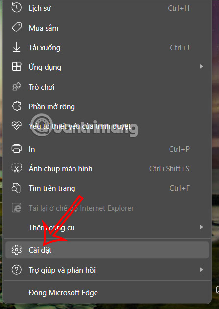 Cài đặt trình duyệt Edge 