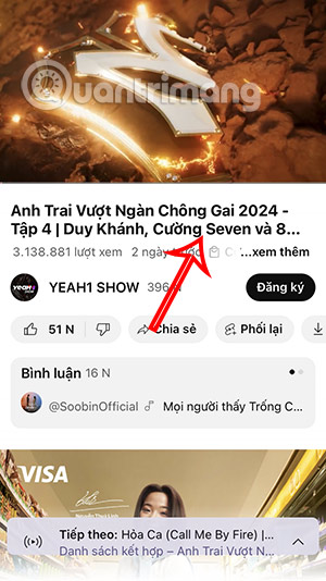Xem thông tin video YouTube điện thoại
