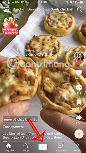 Quay video TikTok