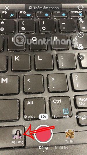 Hiệu ứng quay video TikTok