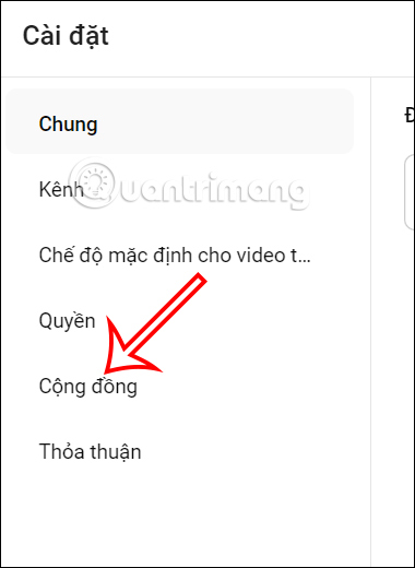 Cộng đồng YouTube Studio