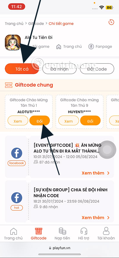 Code Alo Tu Tiên Đi mới nhất và cách nhập code Code-Alo-Tu-Tien-Di-1