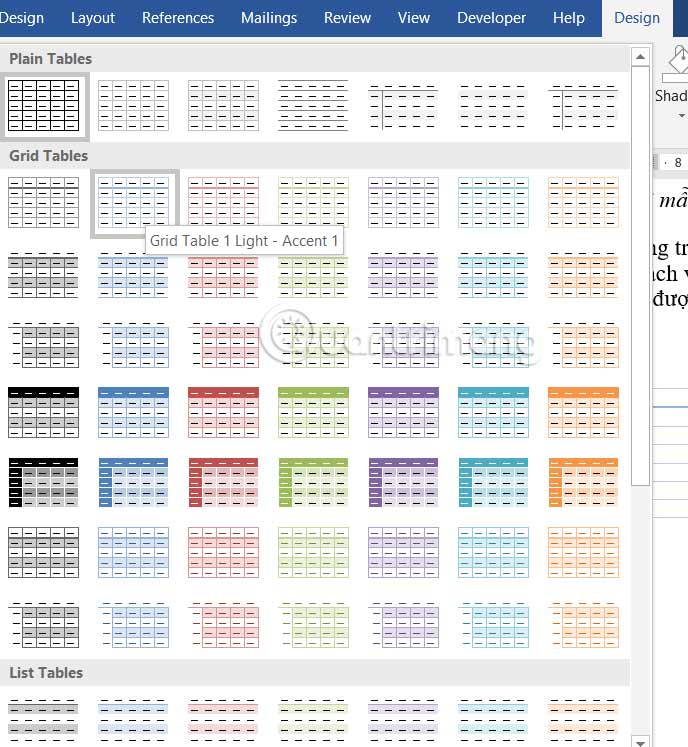 Nhấn vào ảnh để phóng to Dùng định dạng bảng Word cơ bản