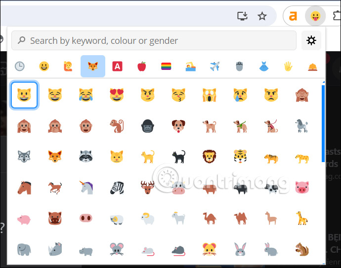 Dùng Emoji trên trình duyệt