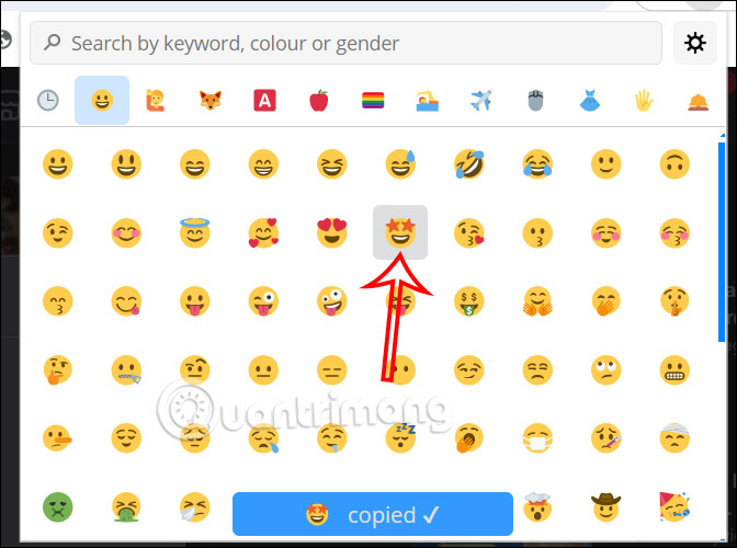 Dùng Emoji trên trình duyệt