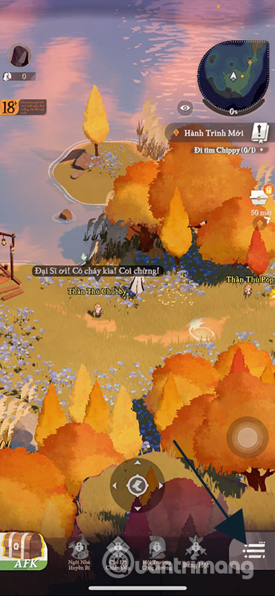 code hành trình afk