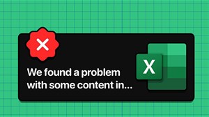 Cách fix lỗi We Found a Problem With Some Content trên Excel
