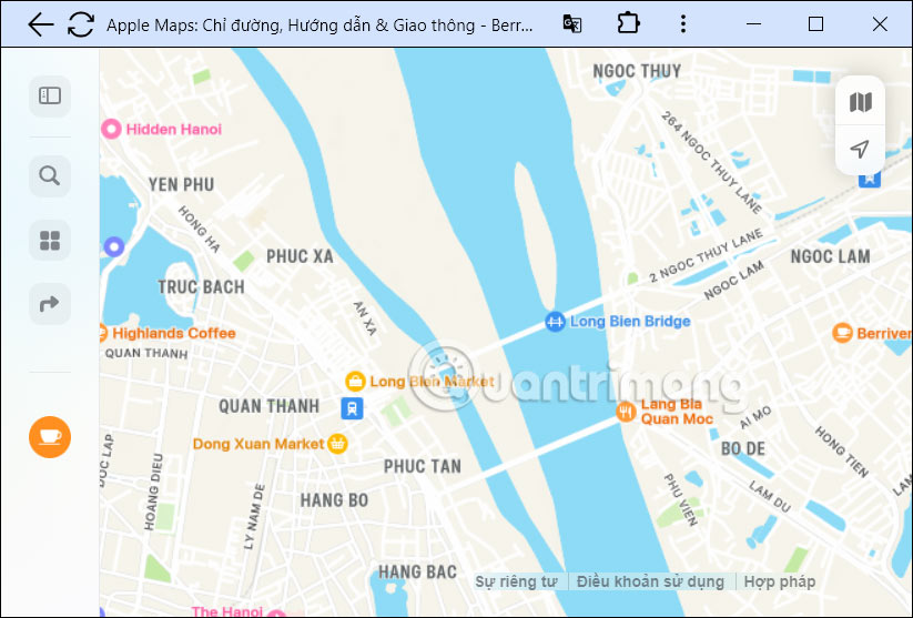 Cài Apple Maps trên máy tính