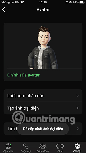 Dùng avatar làm sticker trong WhatsApp