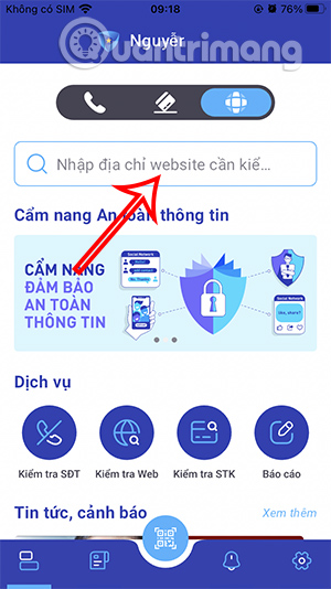 Kiểm tra trang web 