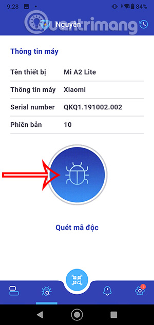 Thực hiện quét mã độc trên nTrust