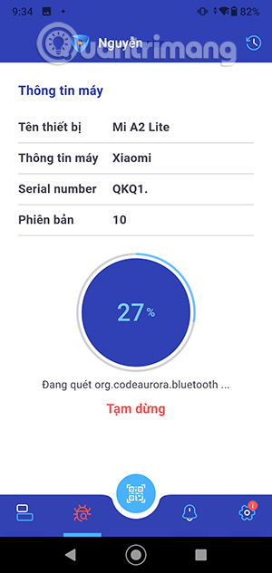 Tiến hành quét mã độc