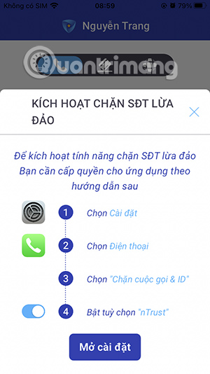 Chặn số điện thoại lừa đảo