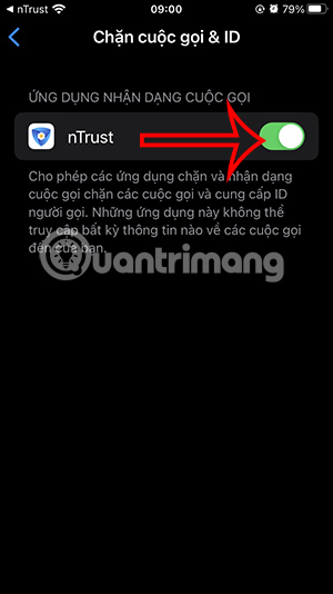 Chặn cuộc gọi lừa đảo bằng nTrust