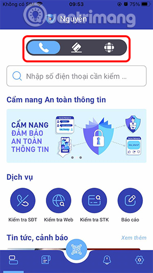 Công cụ kiểm tra trên nTrust