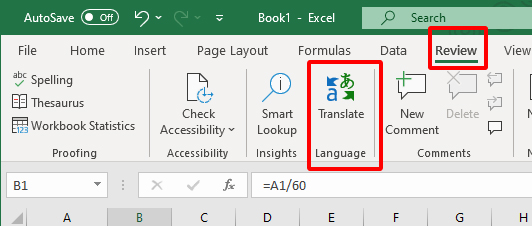 Hướng dẫn dịch tài liệu trong Excel