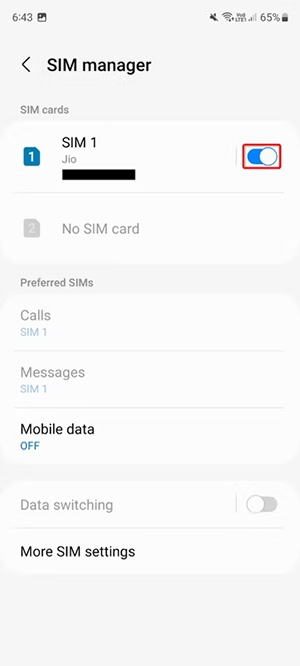 Hủy và kích hoạt lại SIM