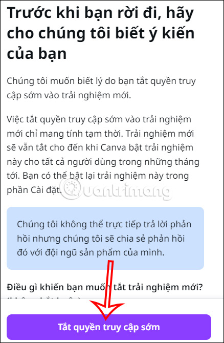 Đổi giao diện mới trên Canva