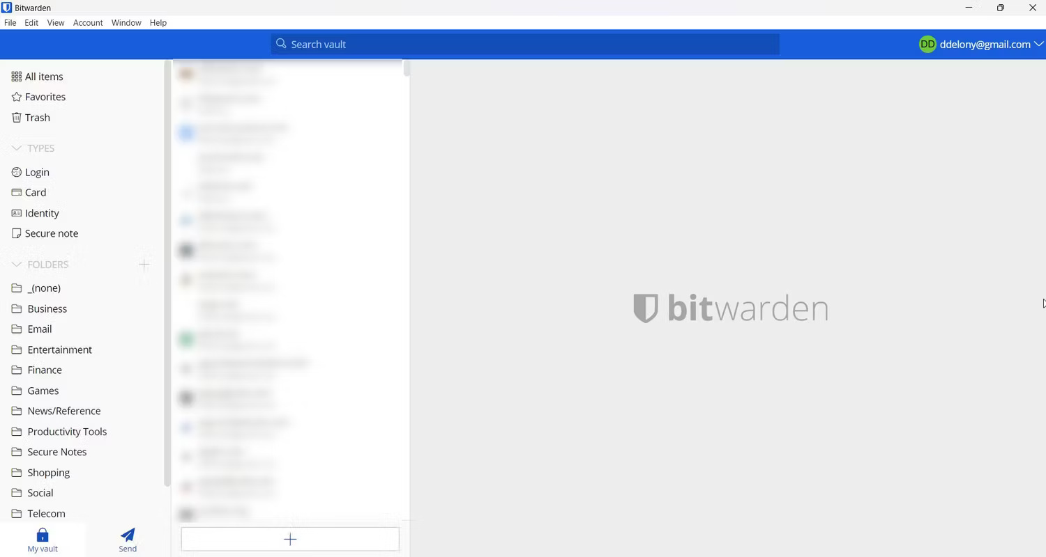Ứng dụng Bitwarden Windows