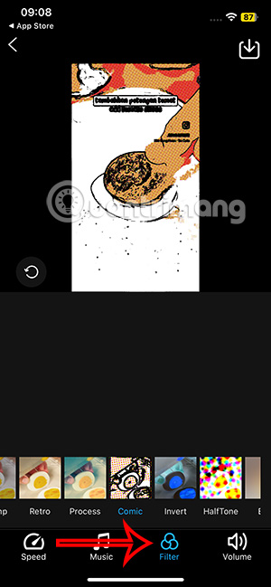 Chỉnh bộ lọc video iPhone