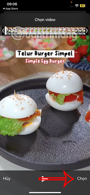 Chọn video muốn chỉnh tốc độ