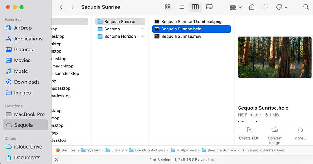 Hình nền Sequoia Sunrise macOS 15