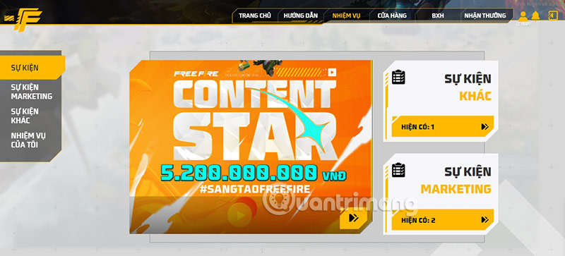 nhiem vu nha sang tao free fire