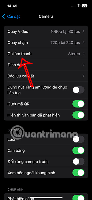 Ghi âm thanh trên iPhone