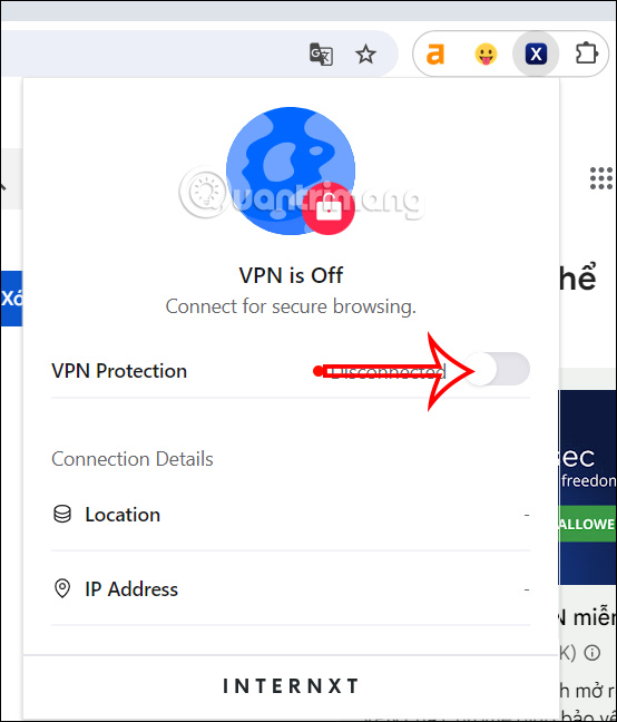 Cách lướt web ẩn danh bằng tiện ích Internxt VPN