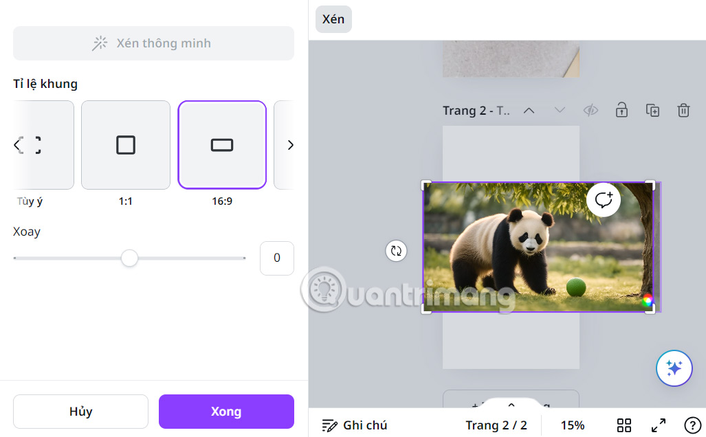 Chỉnh video tạo từ mô tả trên Canva