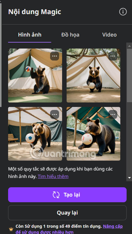 Ảnh từ mô tả trên Canva