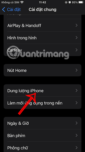 Dung lượng iPhone