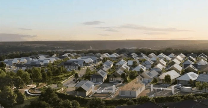 Những ngôi nhà in 3D ở Wolf Ranch. Ảnh: ICON