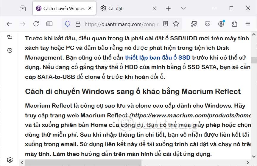 Thay phông chữ trang web Firefox