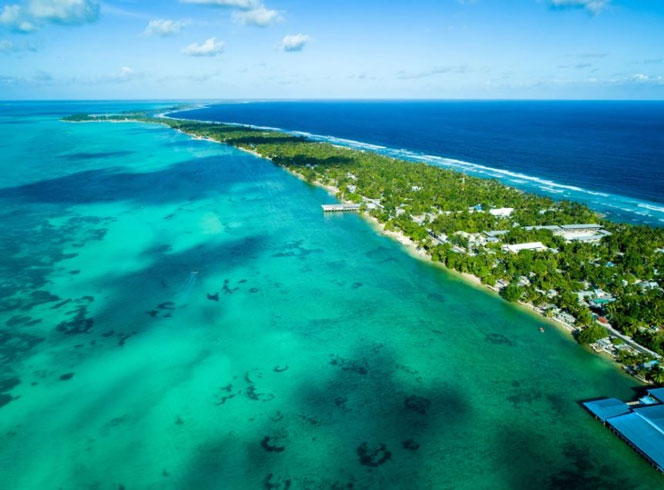 Cộng hòa Kiribati: Đảo quốc ở Thái Bình Dương trải dài trên diện tích khoảng 811 km2 này là quốc gia duy nhất nằm ở cả 4 bán cầu.