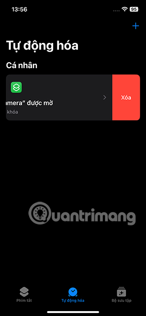 Xóa tác vụ xóa camera iPhone màn hình khóa