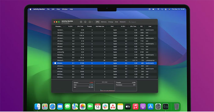 Cách mở Task Manager trên máy Mac - QuanTriMang.com