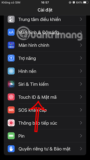 Mật mã trên iPhone