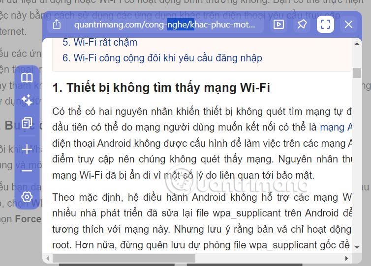 Xem trước nội dung liên kết 