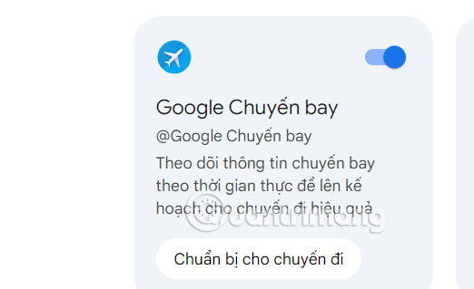 Tiện ích Google Chuyến bay