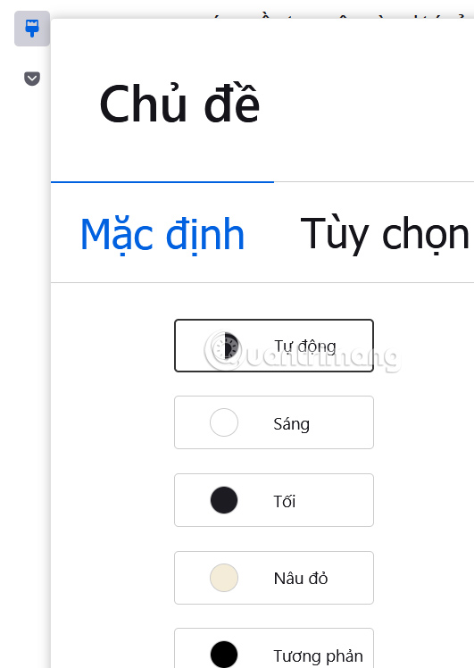 Chỉnh giao diện mặc định chế độ đọc Firefox máy tính