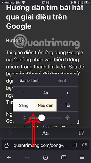 Đổi màu nền chế độ đọc Firefox