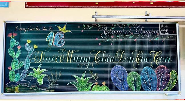 Vui mừng chào đón các con tới trường. 